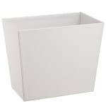 Cordoba Collection 16 Quart Recycling Wastebasket, White